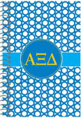 Devora Designs - Spiral Notebooks (Alpha Xi Delta - Greek Rings) AXD