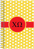 Devora Designs - Spiral Notebooks (Chi Omega - Greek Rings) CO