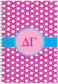 Devora Designs - Spiral Notebooks (Delta Gamma - Greek Rings) DG