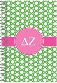 Devora Designs - Spiral Notebooks (Delta Zeta - Greek Rings) DZ