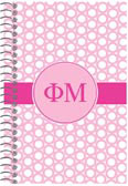 Devora Designs - Spiral Notebooks (Phi Mu - Greek Rings) FM