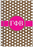 Devora Designs - Spiral Notebooks (Gamma Phi Beta - Greek Rings) GFB