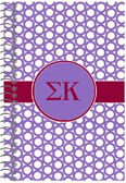 Devora Designs - Spiral Notebooks (Sigma Kappa - Greek Rings) SK