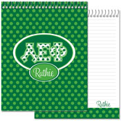 Devora Designs - Notebooks (Alpha Epsilon Phi - Greek Dots) AEF