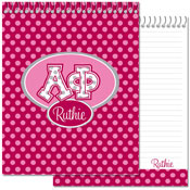 Devora Designs - Notebooks (Alpha Phi - Greek Dots) AF