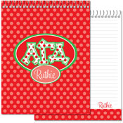 Devora Designs - Notebooks (Alpha Gamma Delta - Greek Dots) AGD