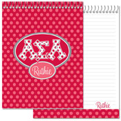 Devora Designs - Notebooks (Alpha Sigma Alpha - Greek Dots) ASA