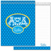 Devora Designs - Notebooks (Alpha Xi Delta - Greek Dots) AXD