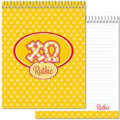 Devora Designs - Notebooks (Chi Omega - Greek Dots) CO