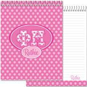 Devora Designs - Notebooks (Phi Mu - Greek Dots) FM