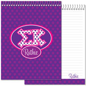Devora Designs - Notebooks (Sigma Kappa - Greek Dots) SK