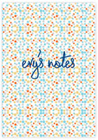Evy Jacob Composition Notebooks (Confetti - Aqua Gold Silver & Orange) (NB02)