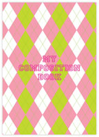 Evy Jacob Composition Notebooks (Pink Argyle) (NB10)