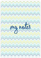 Evy Jacob Composition Notebooks (Skinny Zig Zag - Blue) (NB12)