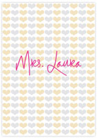 Evy Jacob Composition Notebooks (Lots Of Hearts - Gold & Silver) (NB16)