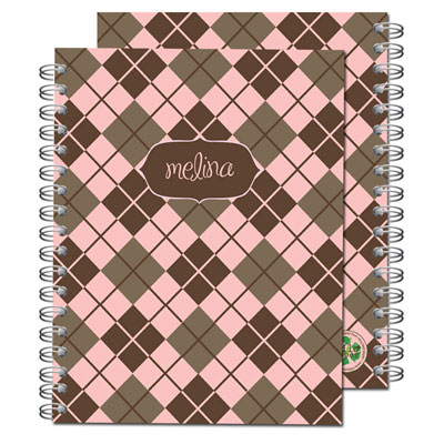 Milo Paper - Spiral Notebooks (Pink Argyle) (101)