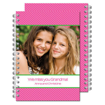 Milo Paper - Photo Notebooks (Preppy Pink Stripe) (PN_120)