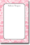Boatman Geller Notepads - Chinoiserie Pink