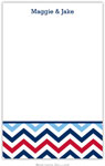 Boatman Geller Notepads - Chevron Blue & Red