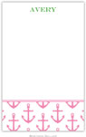 Boatman Geller Notepads - Anchors Pink