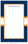 Boatman Geller Notepads - Stripe Navy & Tangerine