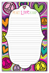 Bonnie Marcus Collection - Camp Note Pads (Heart Peace- Non-Personalized) (HPCPP-NP)