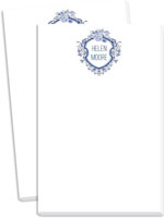 Donovan Designs Notepads - Vintage Navy Floral Crest