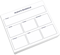 Organize by Day Calendar Super Slab - White by Embossed Graphics