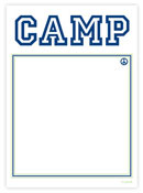 Evy Jacob Camp Notepads - Non-Personalized (Prep Camp Peace Blue)