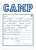 Evy Jacob Camp Note Pads (Prep Camp Peace Blue Fill In) (NP88FI)