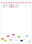 Evy Jacob Camp Note Pads (Scattered Hearts) (NP94)