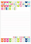 Evy Jacob Camp Note Pads (Lots Of Hearts Lined) (NP96L)