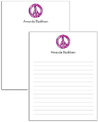 Kelly Hughes Designs - Note Pads (Peace Out Purple) (np391)