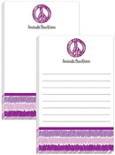 Notepads by Kelly Hughes Designs (Peace Out Purple)