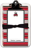 Noteworthy Collections College Clipboard & Notesheets - NC State Grey Striped Clipboard Pad (CCP-NCS12)