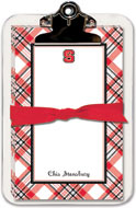 Noteworthy Collections College Clipboard & Notesheets - NC State Plaid Clipboard Pad (CCP-NCS3)
