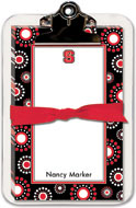 Noteworthy Collections College Clipboard & Notesheets - NC State Circle Burst Black Clipboard Pad (CCP-NCS8)