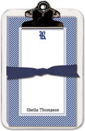 Noteworthy Collections College Clipboard & Notesheets - Rice University Gingham Clipboard Pad (CCP-RIC1)