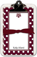 Noteworthy Collections College Clipboard & Notesheets - Texas A&M University Simple Dot Clipboard Pad (CCP-TAM4)