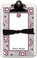 Noteworthy Collections College Clipboard & Notesheets - Texas A&M University Circle Burst Gray Clipboard Pad (CCP-TAM7)