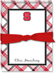 Noteworthy Collections College Jot Pads - NC State Plaid Jot Pad (CJP-NCS3)