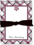 Noteworthy Collections College Jot Pads - Texas A&M University Plaid Jot Pad (CJP-TAM3)