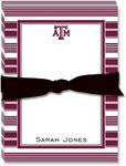 Noteworthy Collections College Jot Pads - Texas A&M University Striped Jot Pad (CJP-TAM6)