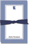 Noteworthy Collections College Large Jot Pads - Rice University Gingham Pad (CLJP-RIC1)