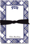 Noteworthy Collections College Large Jot Pads - TCU Plaid Pad (CLJP-TCU3)