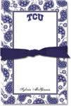 Noteworthy Collections College Large Jot Pads - TCU Paisley Pad (CLJP-TCU5)