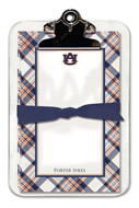 Noteworthy Collections College Clipboard & Notesheets - Plaid (Auburn University) (CCP-AUB3)