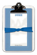 Noteworthy Collections College Clipboard & Notesheets - Gingham (Duke University) (CCP-DK1)