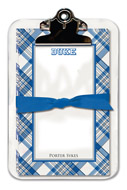 Noteworthy Collections College Clipboard & Notesheets - Plaid (Duke University) (CCP-DK3)