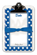 Noteworthy Collections College Clipboard & Notesheets - Simple Dot (Duke University) (CCP-DK4)